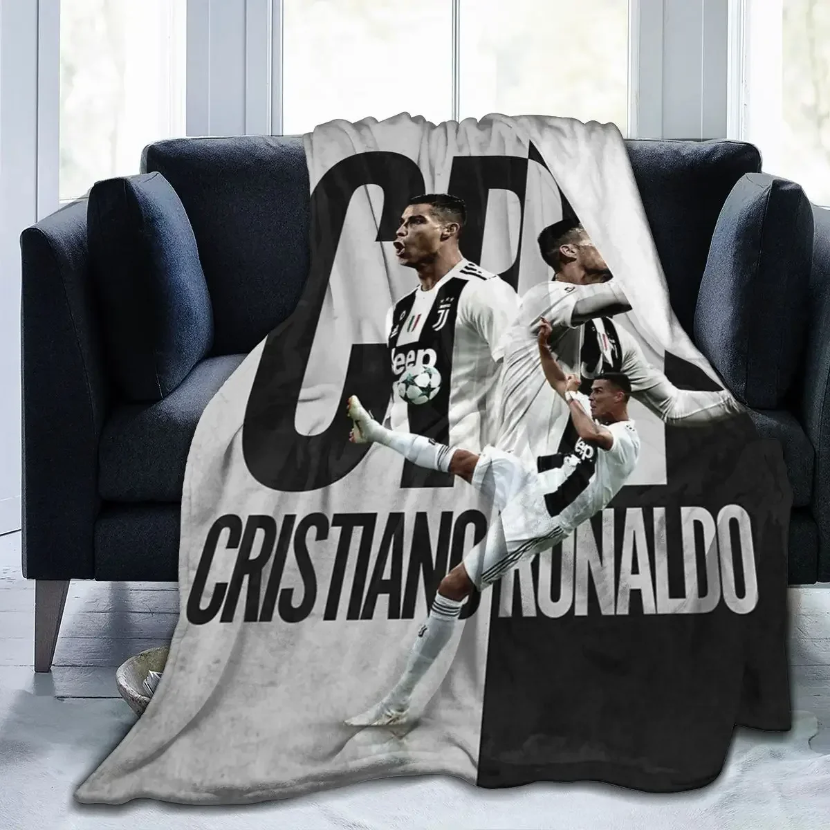 

CR7 Cristiano Blanket Soft Warm Flannel Throw Blanket Bedspread for Bed Living room Picnic Travel Home Sofa