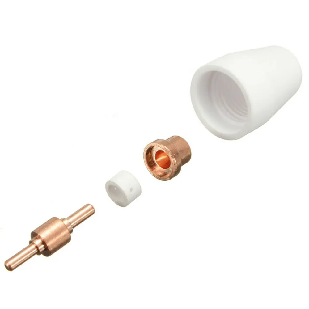 Set Welding Accessories Tip 100Pcs 2.97x2.27x1.73cm Copper Electrode Extended For Plasma Cutter CUT-40 for cut50 Long