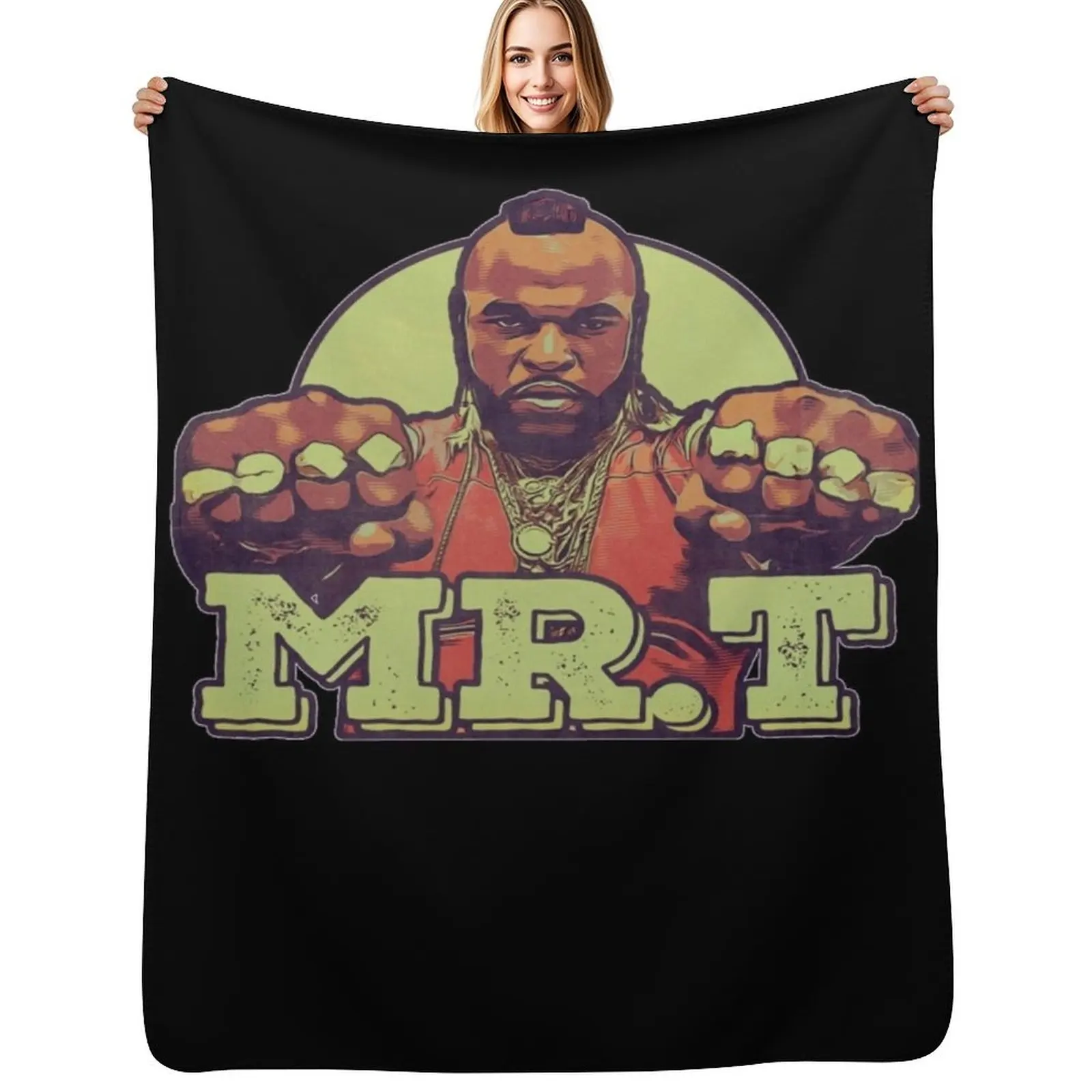 

Mr. T Throw Blanket Fade Resistant Durable Throw Blanket