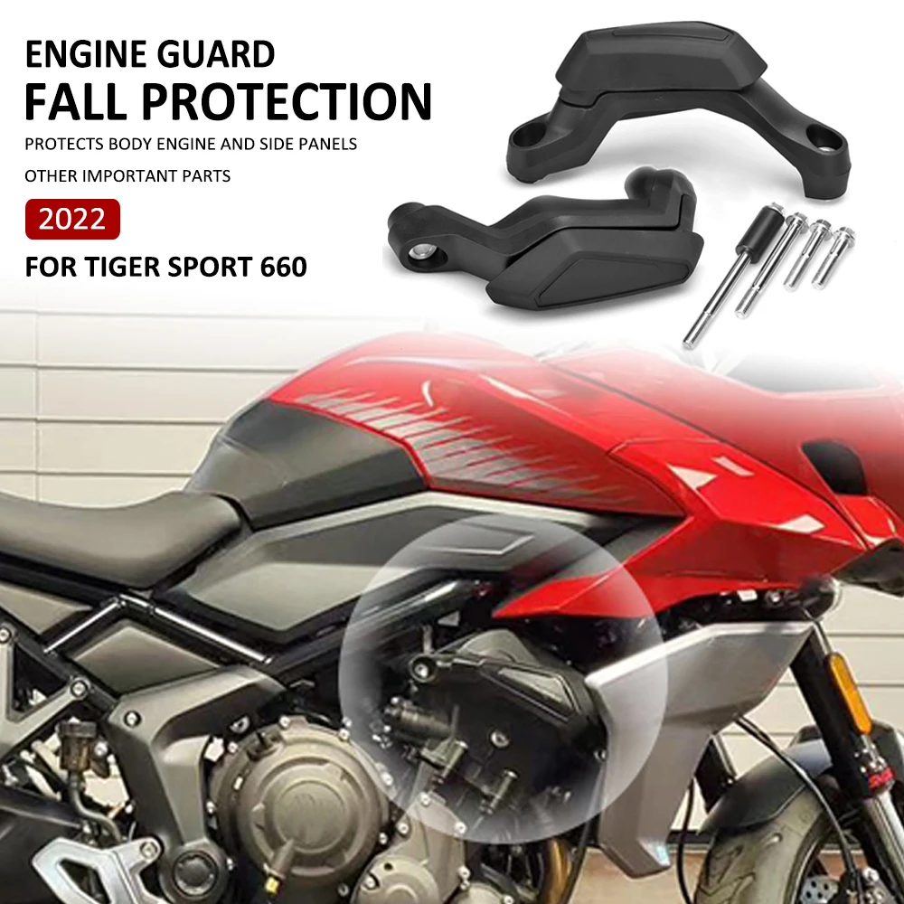 

Motorcycle Engine Guard Anti Crash Frame Slider Fall Protection Falling Crash Protector Cover For Tiger Sport 660 Sport660 2022
