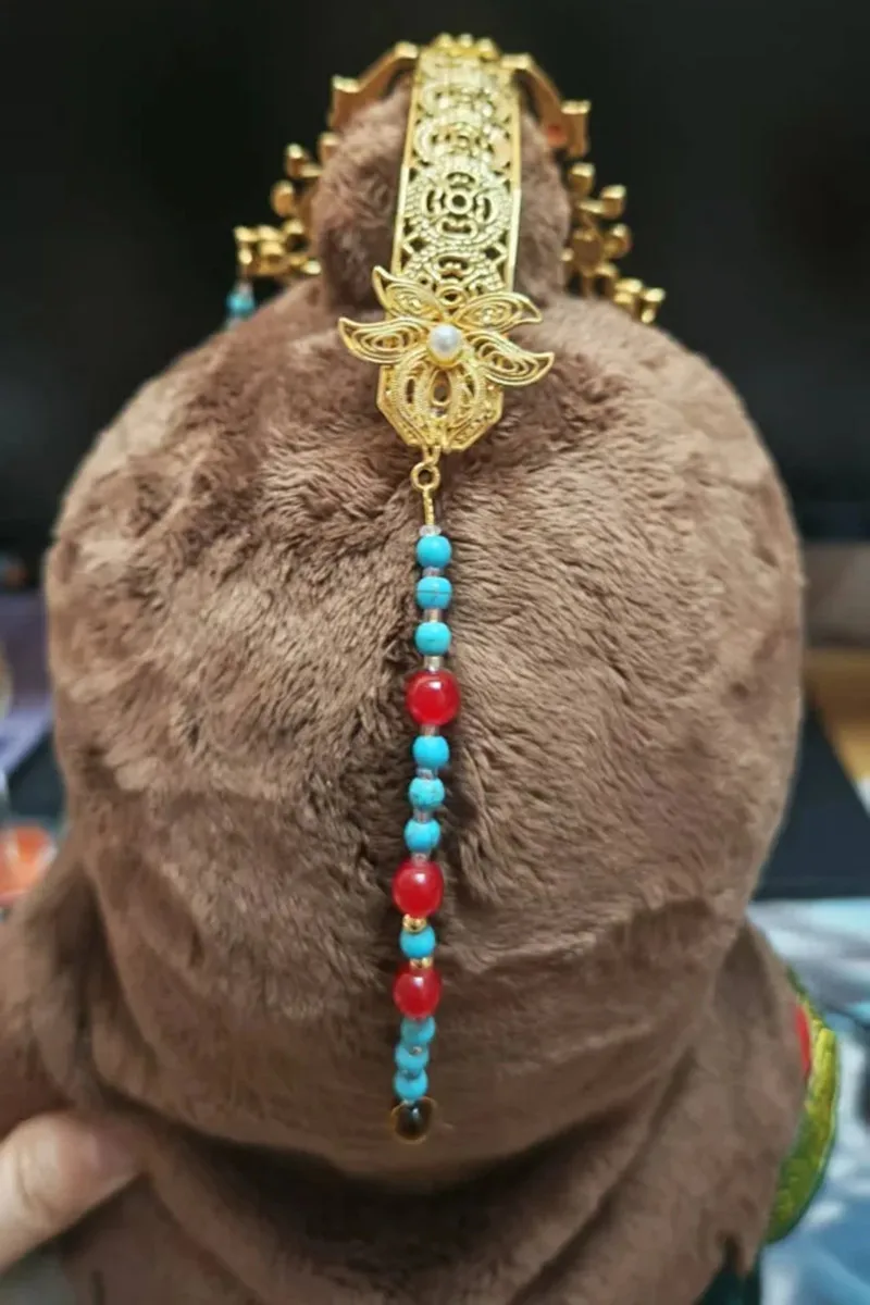 Bis zum Ende des Mondes Luo Yunxi 20 cm Puppenkleidung Alte Haarkrone Kleidung Anzug Gefüllte Puppe Anime Spielzeug Kinder Cosplay Gif