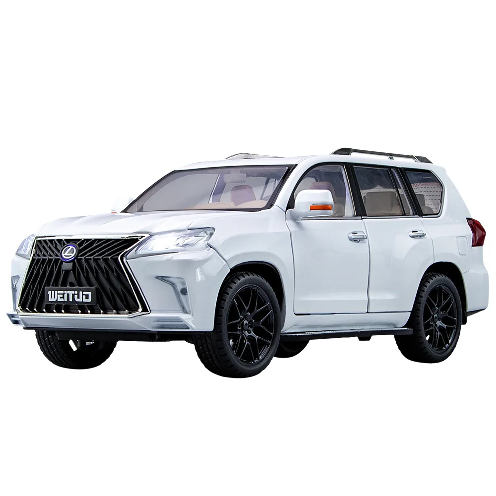 Große 1:18 Lexus LX570 Off-Road SUV Metalllegierung Diecast Auto Modell Fahrzeug dekorative trendige Ornamente für Freund Geschenk Geburtstag