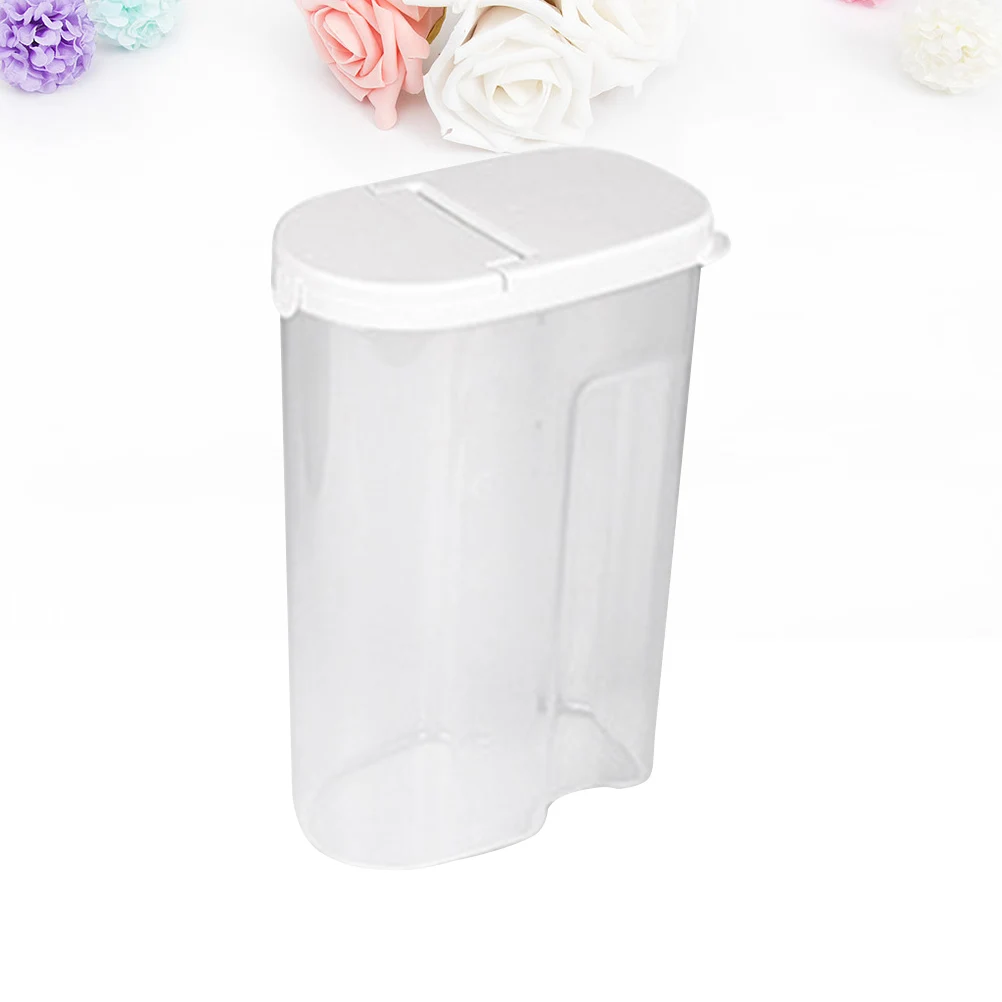 

1pc Kitchen Grain Container Preservation Box Storage Sealed Box with Lid for Grain Storage (Large Size White)