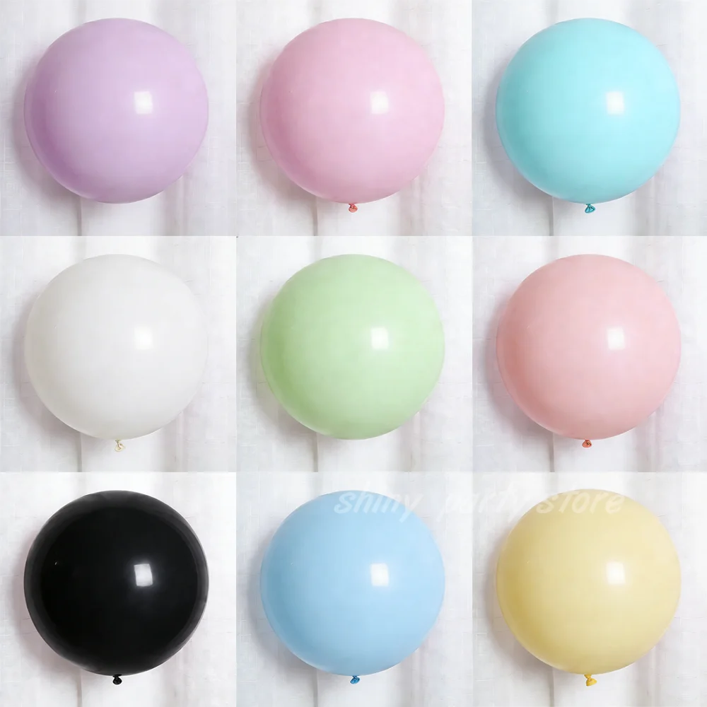

12inch 18inch 36inch Large Macaron Balloons Color Latex Balloon Wedding Valentine's Day Anniversary Birthday Party Decoration