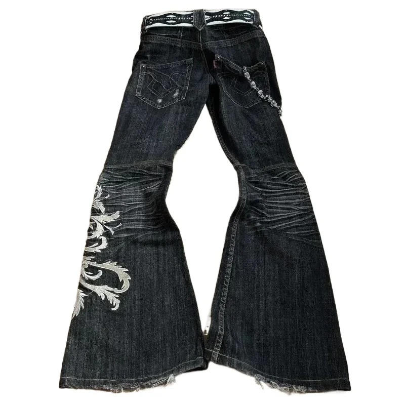 

2026 New Women American Retro Harajuku Y2K Casual Versatile Jeans New Street Hip-Hop Fashion Slim Clothing Floor-Mopping Pants