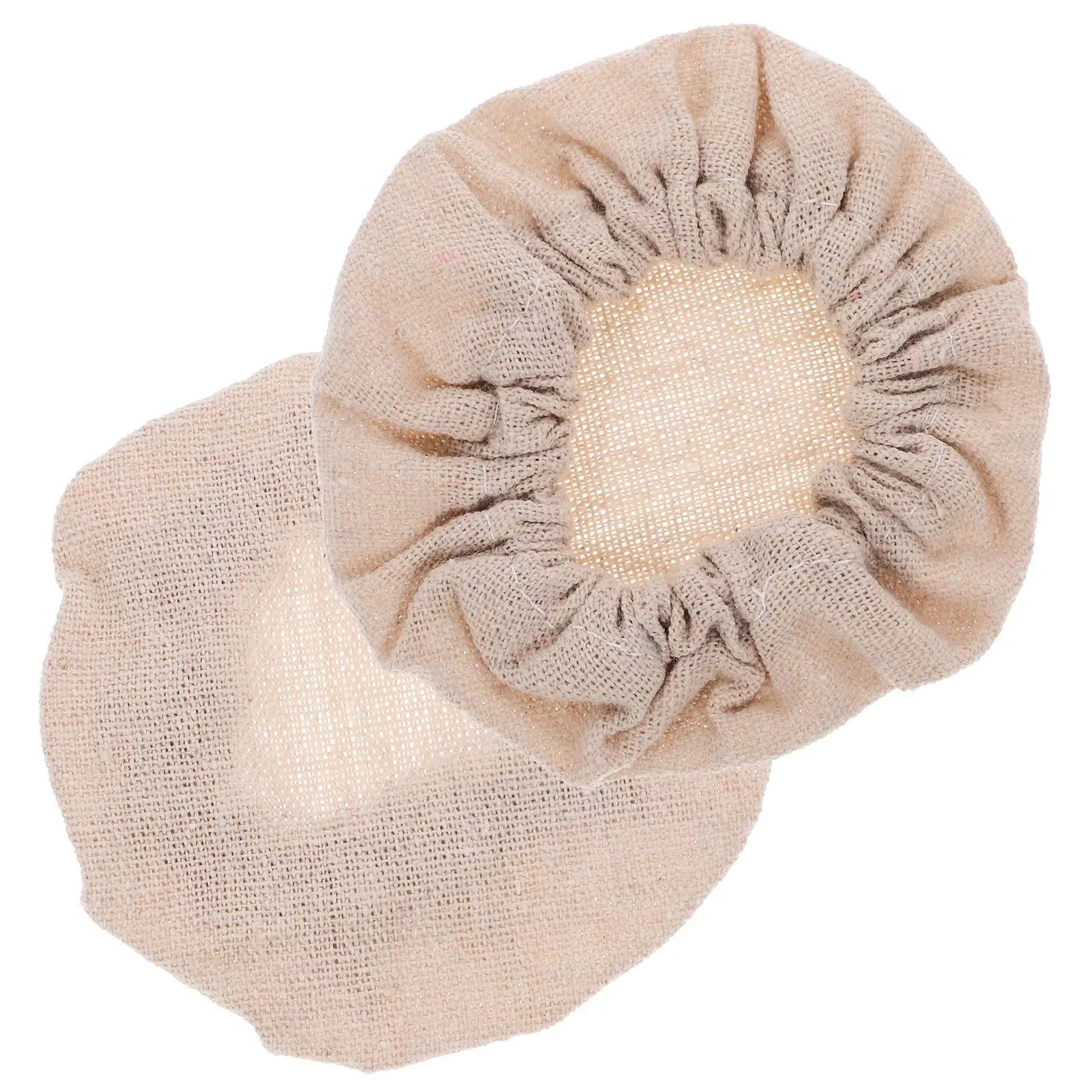 

2Pcs Cloth Cap Replacement Reusable Storage Wide Mouth Canning Lids Food Jar Glass Covers Kitchen Protectors Bottle