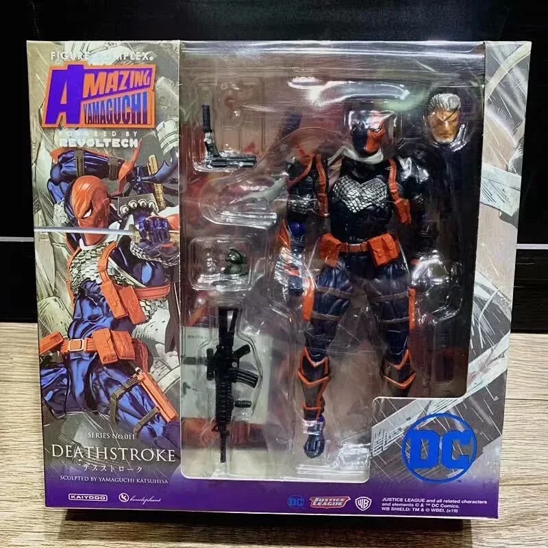 In Stock AMAZING YAMAGUCHI Deathstroke KAIYODO DC Terminator Action Figure Justice League Mutants Joint Movable Model Toys Gift