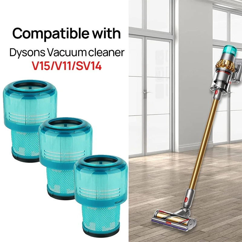 

Моющийся фильтр Hepa для Dyson V15 Sv14 V11, сменные детали для беспроводного пылесоса, почтовый фильтр