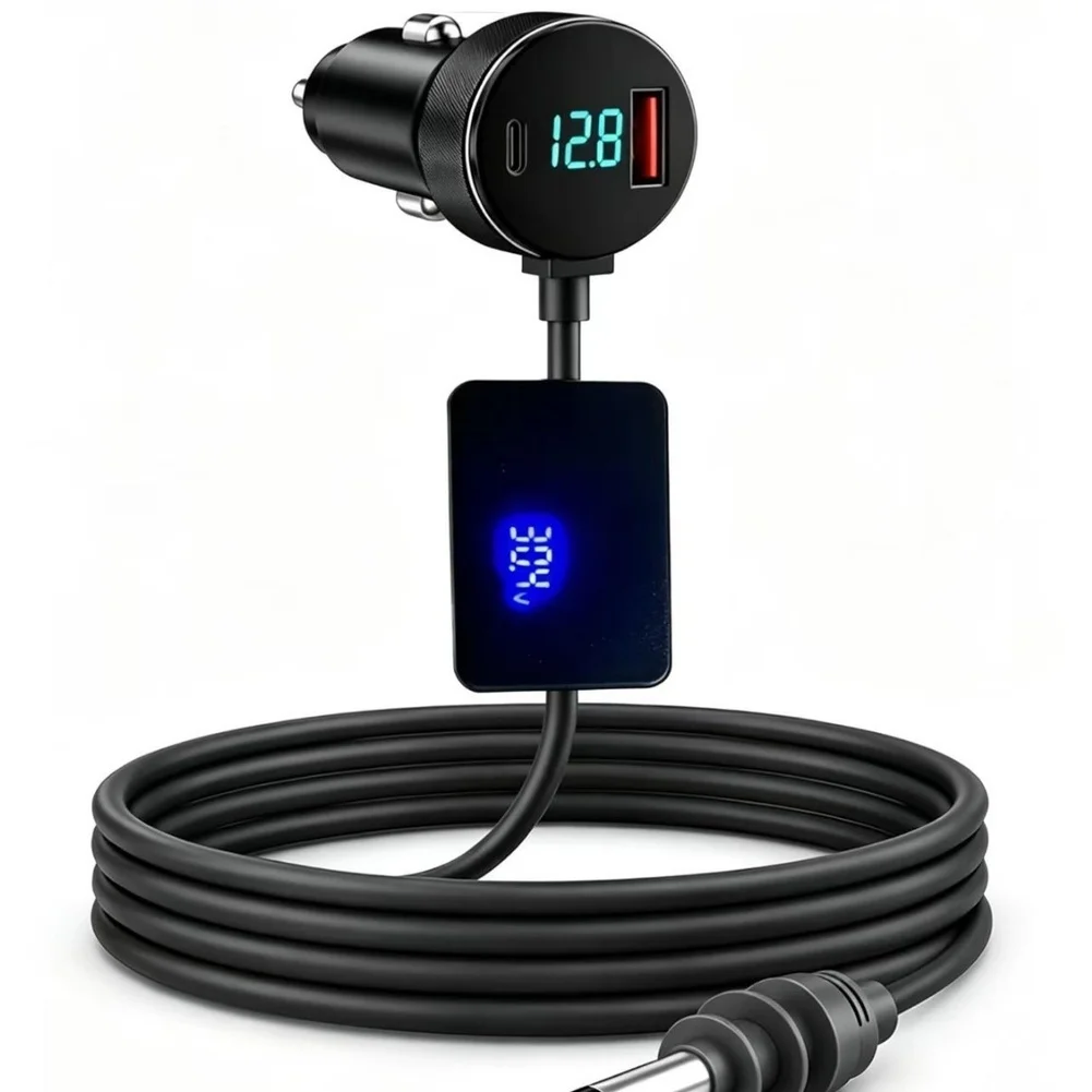 Car for Power Cable for Starlink For Mini 100W Max 30V 2A Dual USB with Digital Display and for pd3.0 Fast Charging