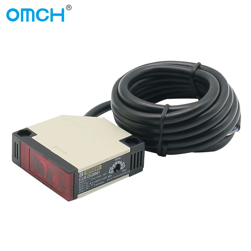 OMCH Diffuse Reflection E3JK Inductive Photoelectric Switch E3JK-DS30M1 AC DC Detection Distance 30cm