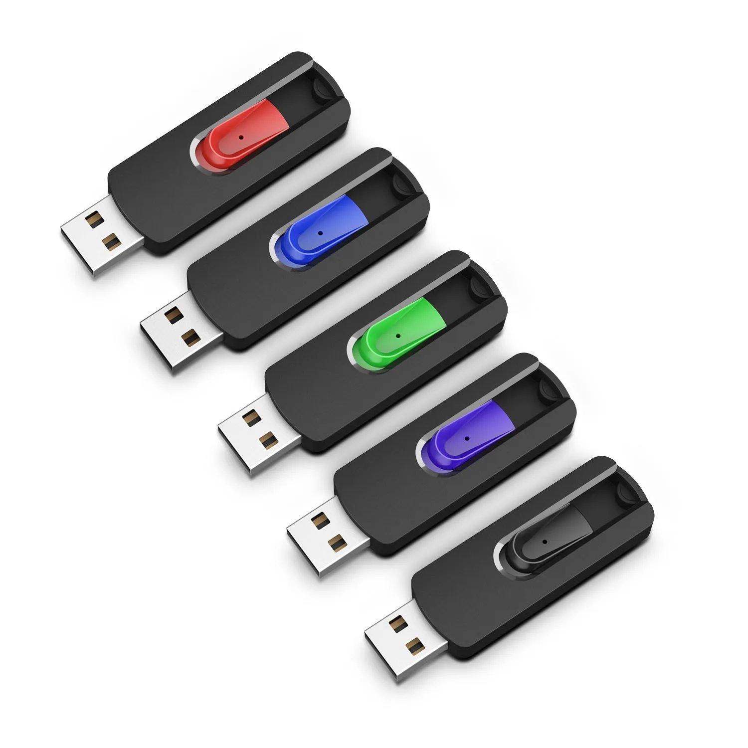 KOOTION U200 5pcs/lot Color Pen Drive 64GB 32GB 16GB 4GB 2GB 1GB Flash Drive Pendrive Waterproof Memoria Usb Flash U Disk Stick