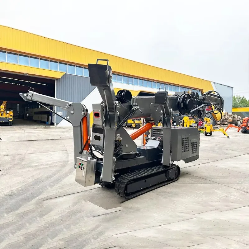 Customized Spider Crane Manned Basket Fly Jib Glass Vacuum Glass Suction Cup CE EPA EURO 5 2 3 5 8T Spider Crane