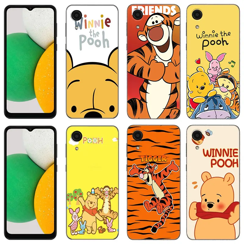 Honey The Pooh Phone Case For Samsung Galaxy A01 A03 Core A04 E A02 A05 A10 A20 A21 A30 A50 S A6 A8 Plus A7 2018 Black Cover