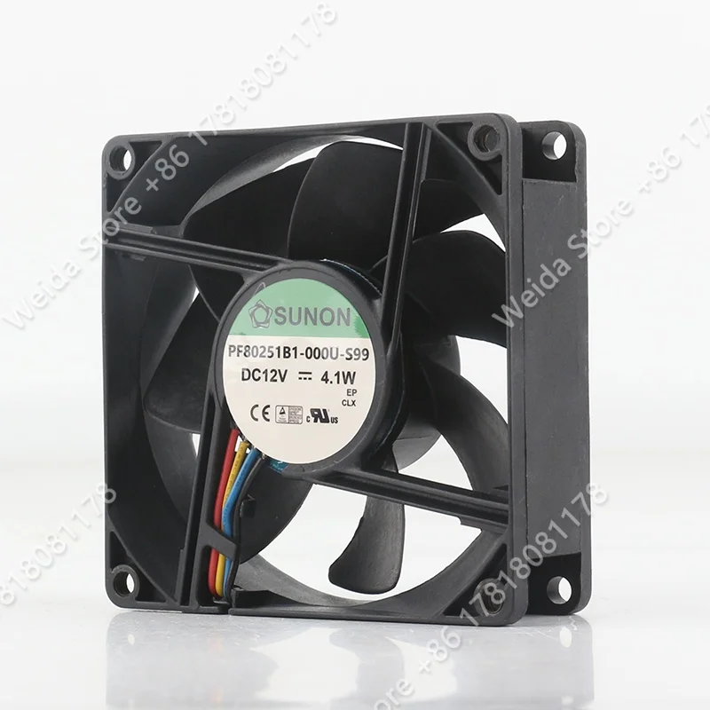 

SUNON PF80251B1-000U-S99 5V 24V 48V DC12V 4.1W 8025 80X80X25MM 4-pin 8cm case fan