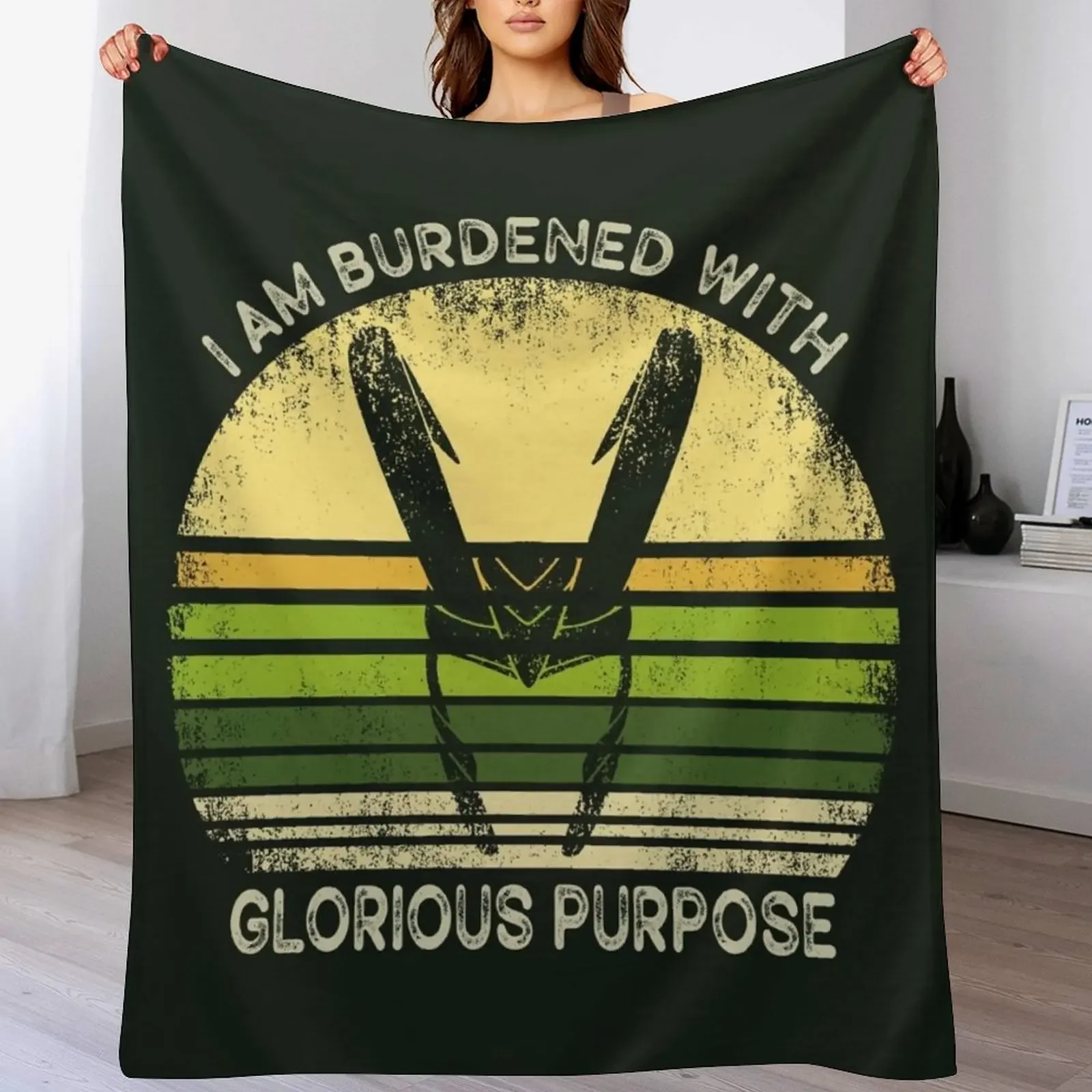 I am burdened with glorious purpose - burdened with glorious purpose Throw Blanket Luxury Throw blankets and throws Blankets