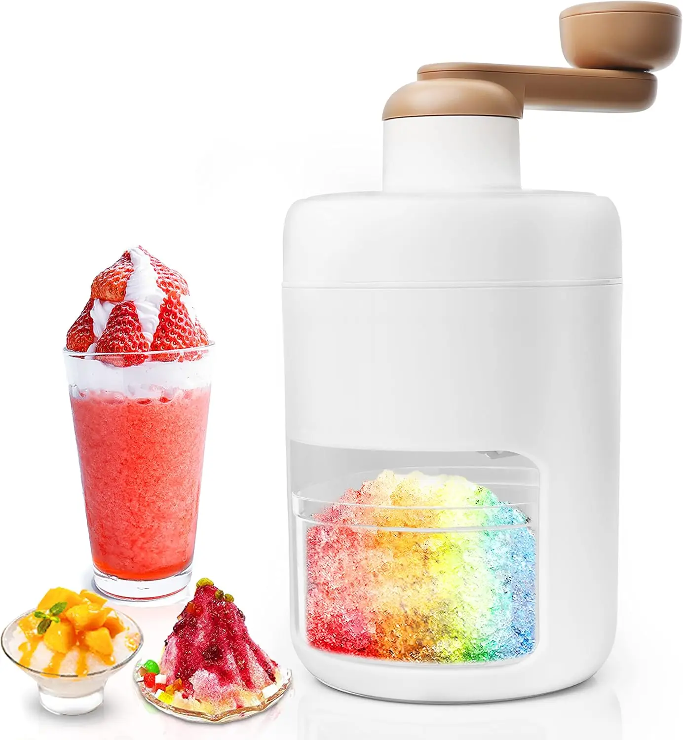 

Shaved Ice Machines and Snow Machine-Portable Ice Crusher and Shaved Ice Machine with Ice Cube Trays-BPA Free