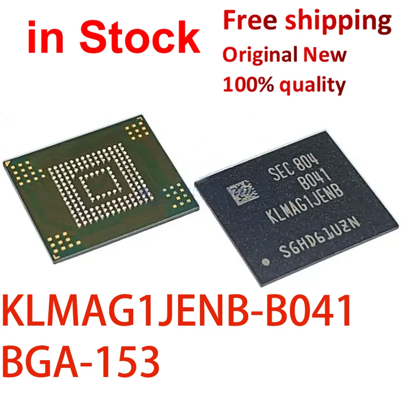 (1 szt.) 100% nowy KLMAG1JENB-B041 KLMAGIJENB KLMAG1JENB B041 16GB BGA-153 EMMC 5.1 IC chipset