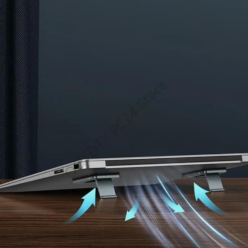 H7BA 2PCS Lightweight Laptop Cooling Stand Simple Creative Notebook Stand Foldabl