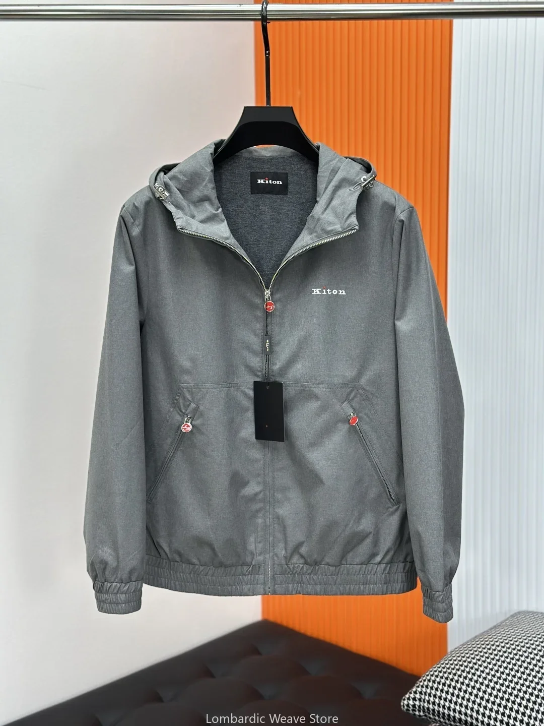 سترة بغطاء للرأس للرجال من كيتون 25ss