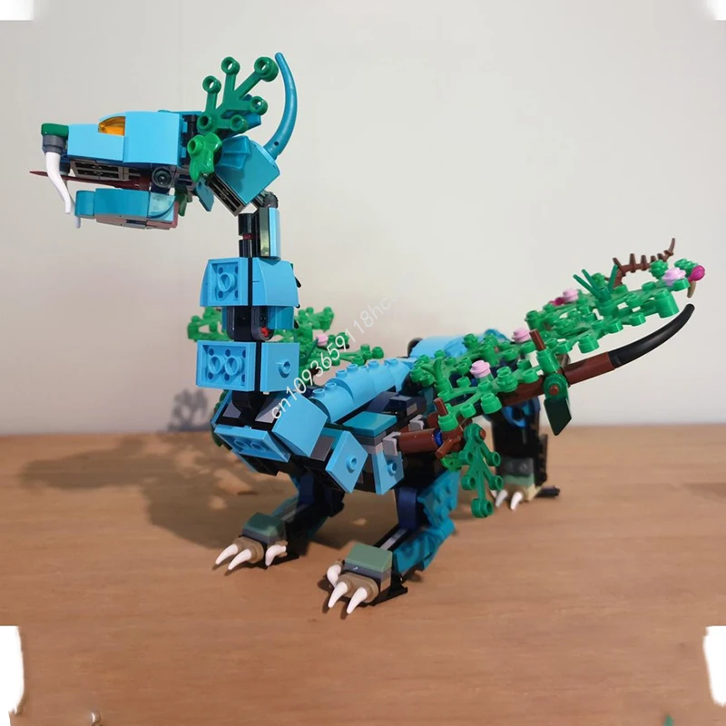 

586pcs MOC Faerie Dragon Building Blocks Logical thinking up Christmas toy Gift Space imagination up Solve the problem up