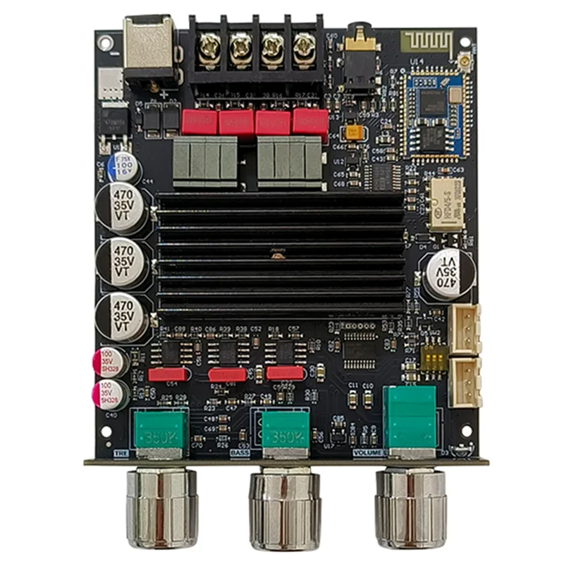 FEDI-ZK-1002Q QCC3034 + TPA3116 Плата цифрового усилителя Bluetooth 2,0 канала APTX Модуль аудиоусилителя без потерь 2X 100 Вт