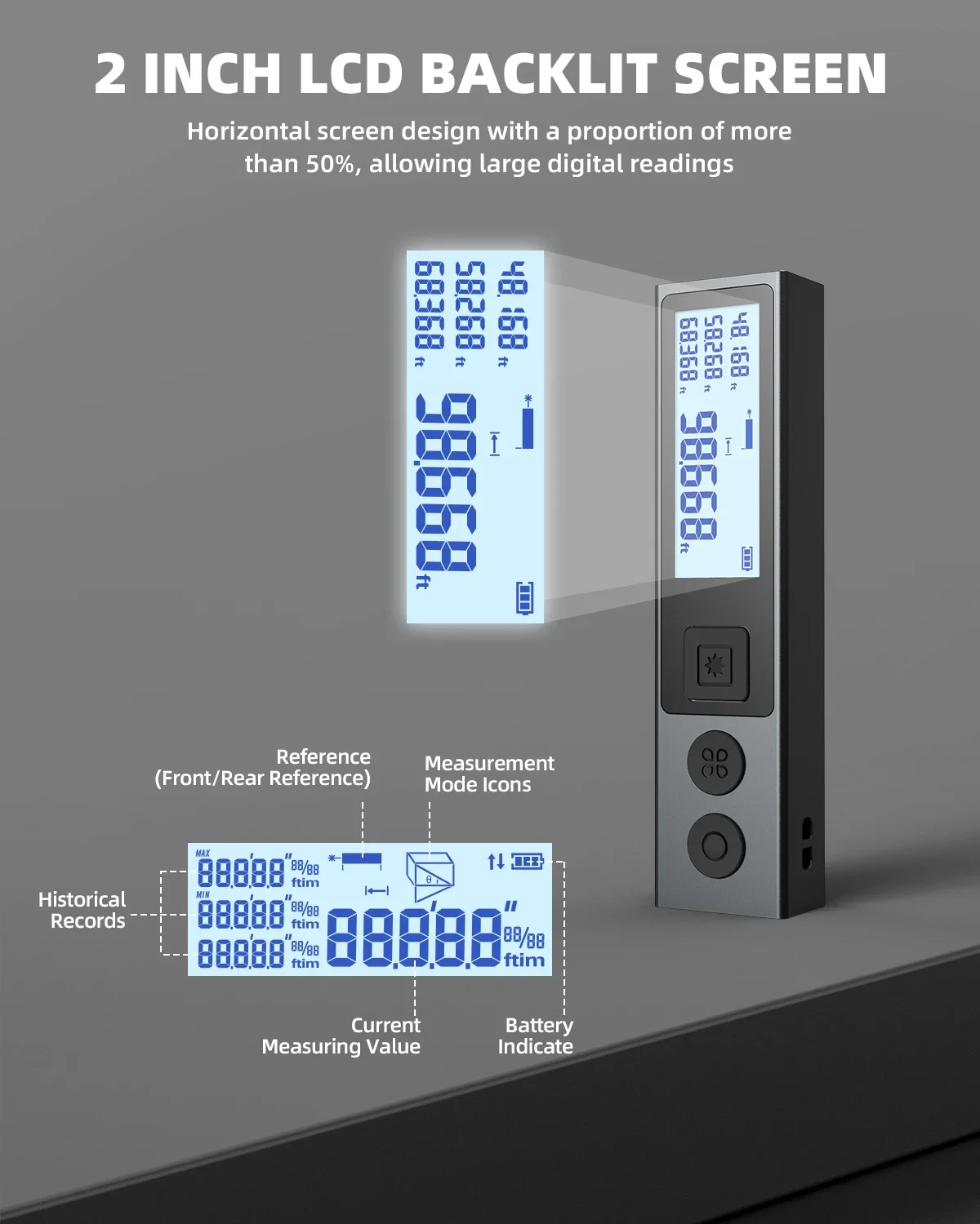 Imagem -04 - Mileseey Laser Trena 30m 40m Medidor de Distância a Laser Bluetooth Trenaa Medidor Leitor Ferramentas de Medição de Fita