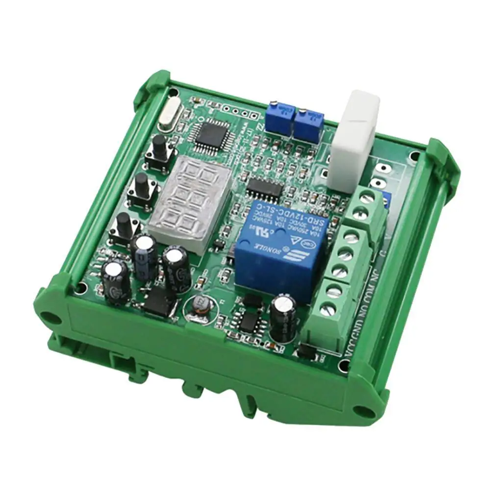 DC Current Tester Meter Board 0-10A Measurement Display Module Overcurrent Relay Control for Equipment Automation System