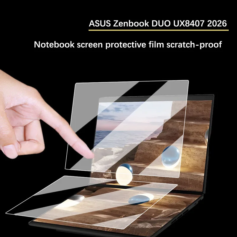 Main Screen film + Secondary Screen film For ASUS Zenbook DUO (UX8407) UX8407AA 2026 notebook screen protective film 14-inch