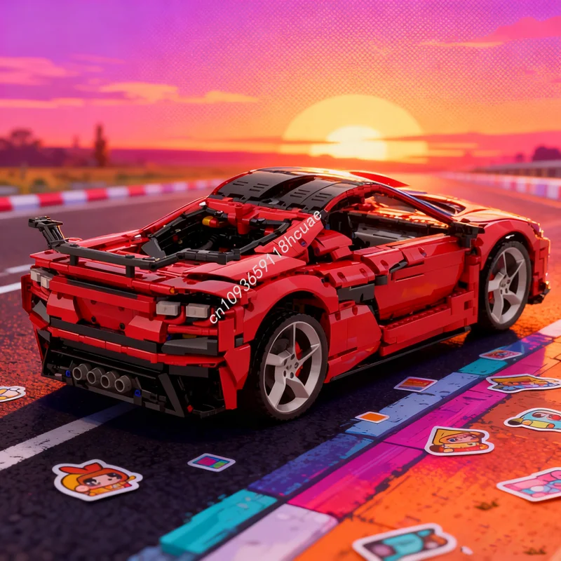 ตัวต่อ MOC Corvette รุ่นเทคนิค 3508 ชิ้น ของเล่นตัวต่อสร้างสรรค์ ของขวัญคริสต์มาส DIY ไอเดียสร้างสรรค์ ของเล่นเสริมพัฒนาการ ตัวต่อวันเกิด