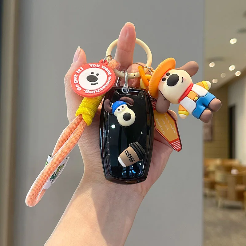 حافظة مفاتيح السيارة من البولي يوريثان غطاء عن بعد شل حامل سلسلة كيرينغ فوب ل GWM هافال جديد H6 HEV PHEV Jolion S Dargo H9 H2 تحوم F7x 2025 #3