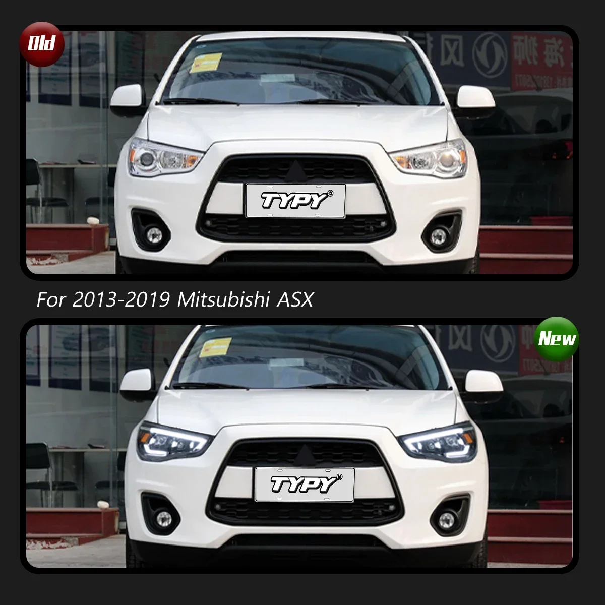 

TYPY автомобильные фары для Mitsubishi ASX 2013-2019, обновленные модифицированные светодиодные фары, динамические поворотные стоп-сигналы DRL, автомобильные аксессуары