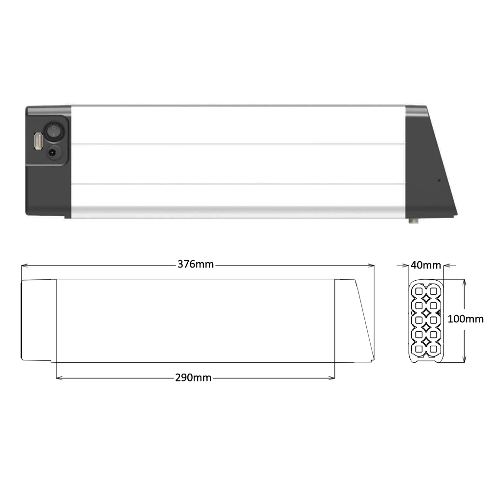 Reention Rapier Ebike Battery 48V 10.5Ah 504Wh 250W 350W 500W for Folding Electric Bike with Charger