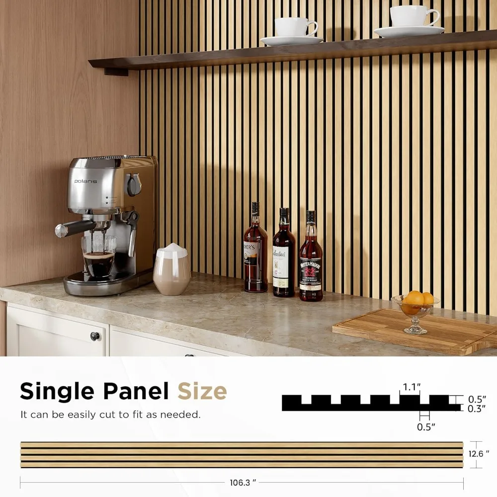 Wood Slat Acoustic Panels, 106