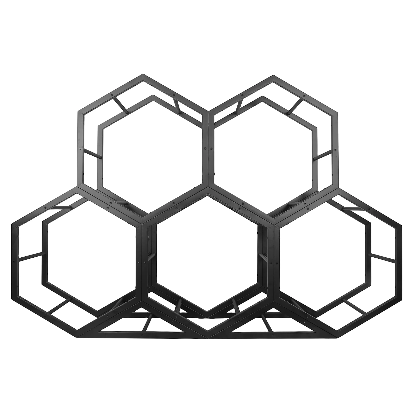 

Small Hexagon Display Rack Stackable Creative Tire Organizer Wear Resist for Car Tuning Shop/Garage Organizer