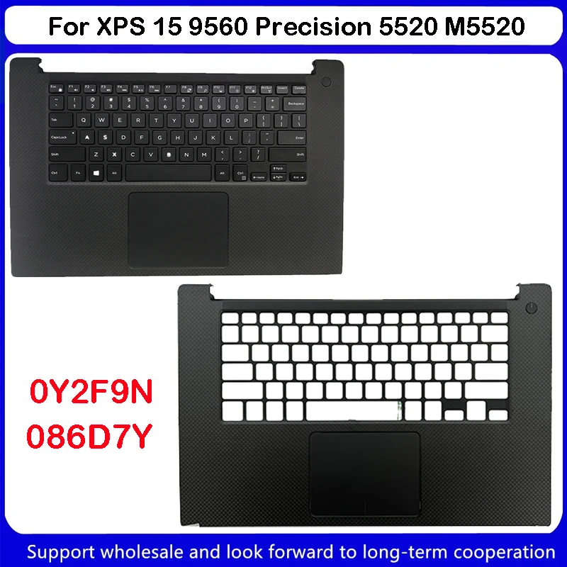 Новинка, крышка для Dell XPS 15 9560 Precision 5520 M5520, верхняя зеркальная поверхность, черный Y2F9N 0Y2F9N 086D7Y