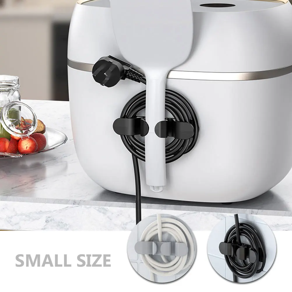 

Kitchen Appliance Cord Organizer Power Cable Holder for Air Fryer Coffee Maker Mixer Adhesive Stick On Portable Lightweight