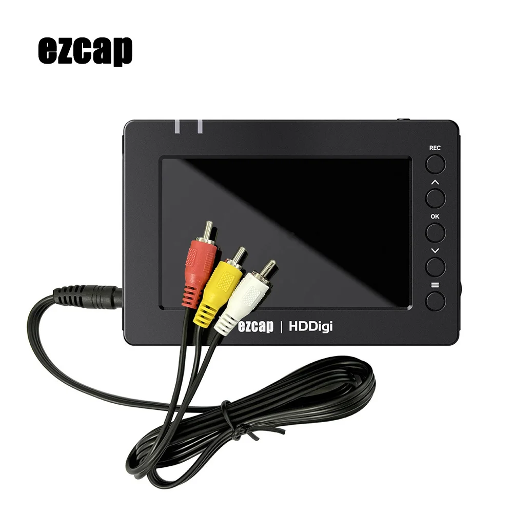 1080p HD Record Video Playback HDMI RCA AV Audio Video Capture DVR Card with Screen Save To SD Card for Camcorder DVD VHS Player
