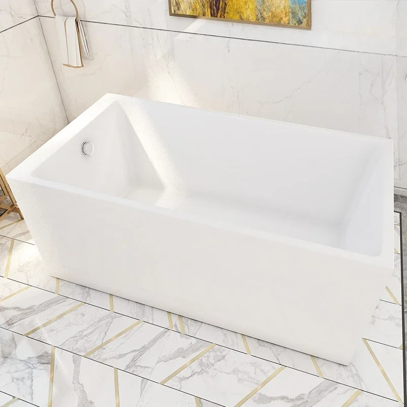 Square with seat popular style household acrylic independent small bathtub, diligently explore new products QT-075