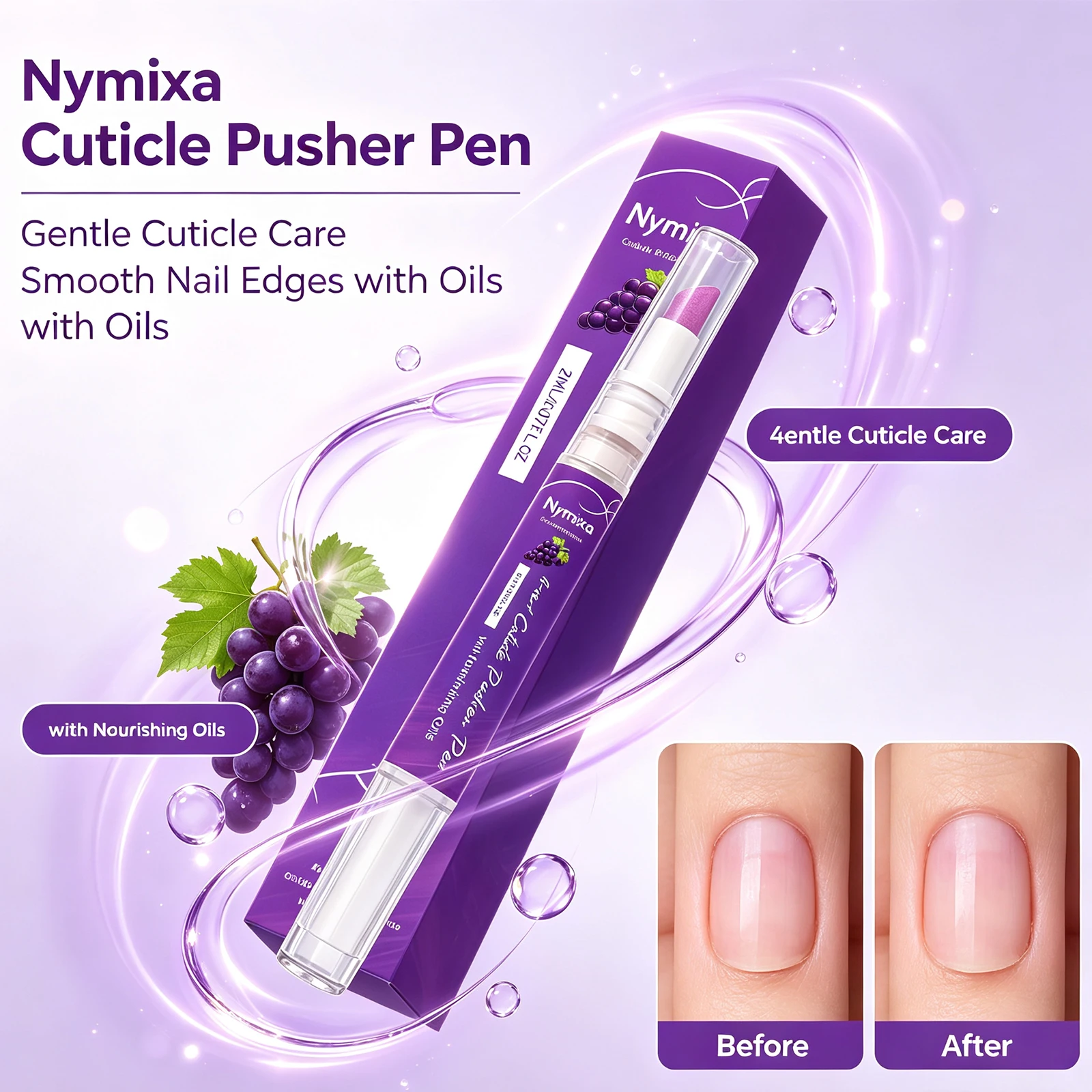 Cuticle Oil Pen Nourishing Nail Care Hydrating Treatment Soothe Surrounding Skin Trimming Improve Dry Cuticle Skin for Full Care
