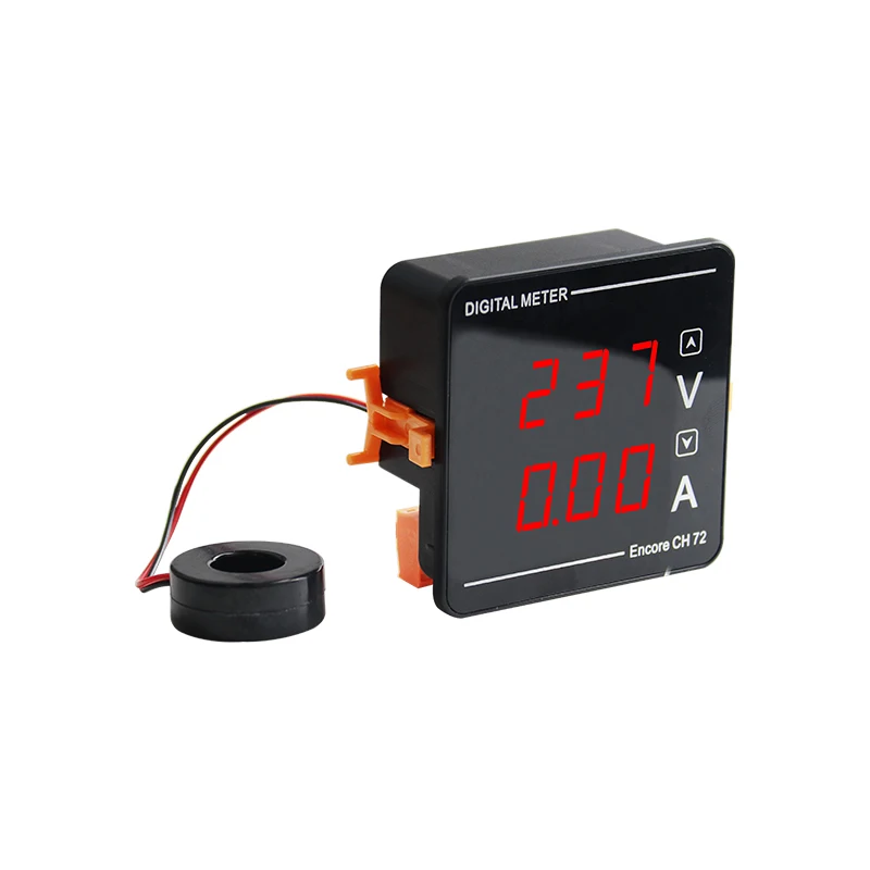 Digital Voltmeter Ammeter Amp Meter AC50-500V 220V 380V Dual Display Voltage And Current With CT Amperemeter