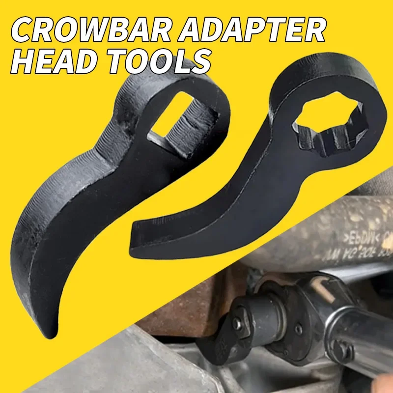 Bull Horn Pry Bar Adapter Head Tool Adjustable Angle Bar for 1/2 Ratchet Open-End Wrench Half Shaft Drive Shaft Disassembly Tool