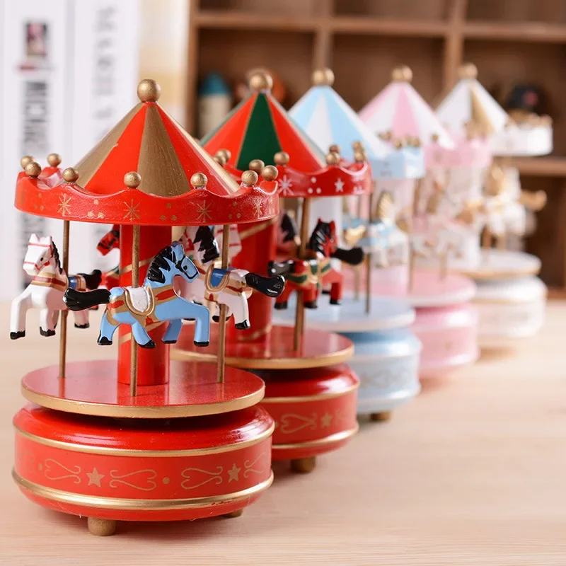 

Christmas Decoration Ornaments Carousel Octave Box Music Box Birthday Gifts For Kids New Year Decorations Home Decor