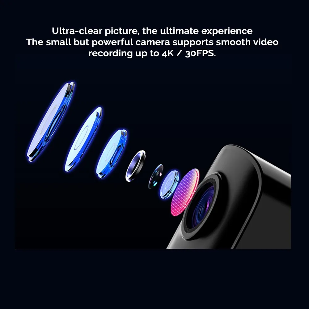 C100 Plus SJCAM Sports recording Camera with 4K Video, EIS Stabilization, Audio Recording Sports DV