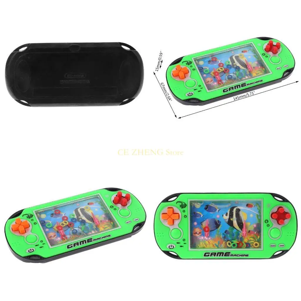 E56B Ring Water Game Handheld Water Games Aquatic Mini Retro Rento Pistime Fun Party