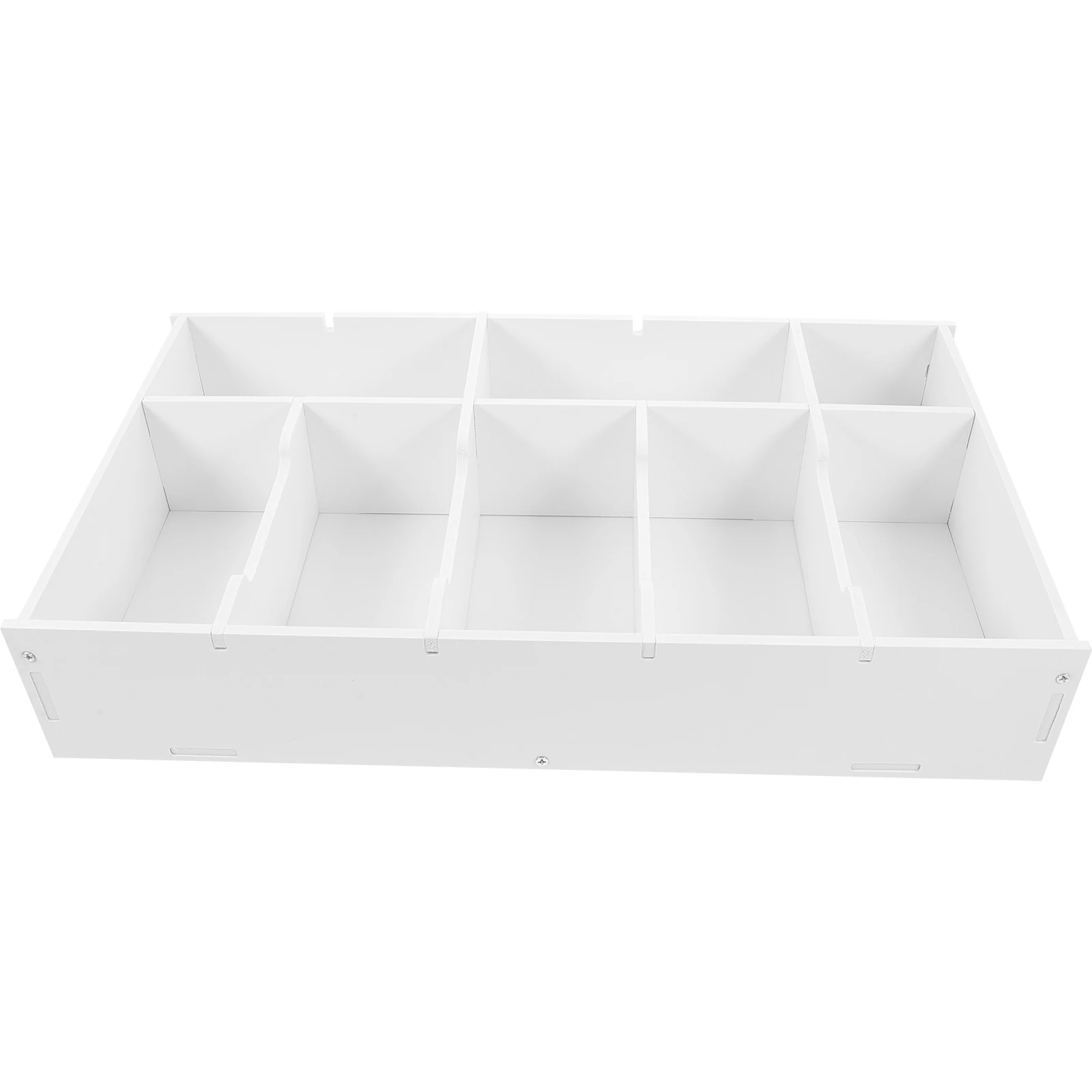 

Drawers Storage Box Money Divider Cash Tray Bills Small White Insert Organizer Plastic PVC Material High Space