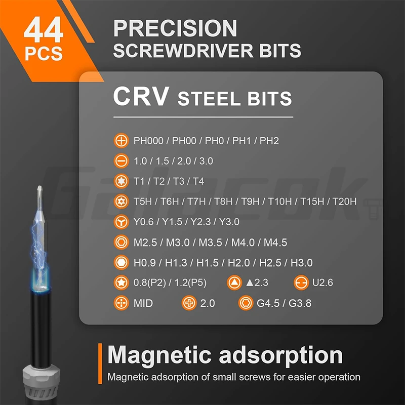 58 in 1 Precision Screwdriver Set with Torx T5 T6 T8 Mini Repair Tool Kit for Computer PS4 PS5 Eyeglasses Watch PC Phone Repair