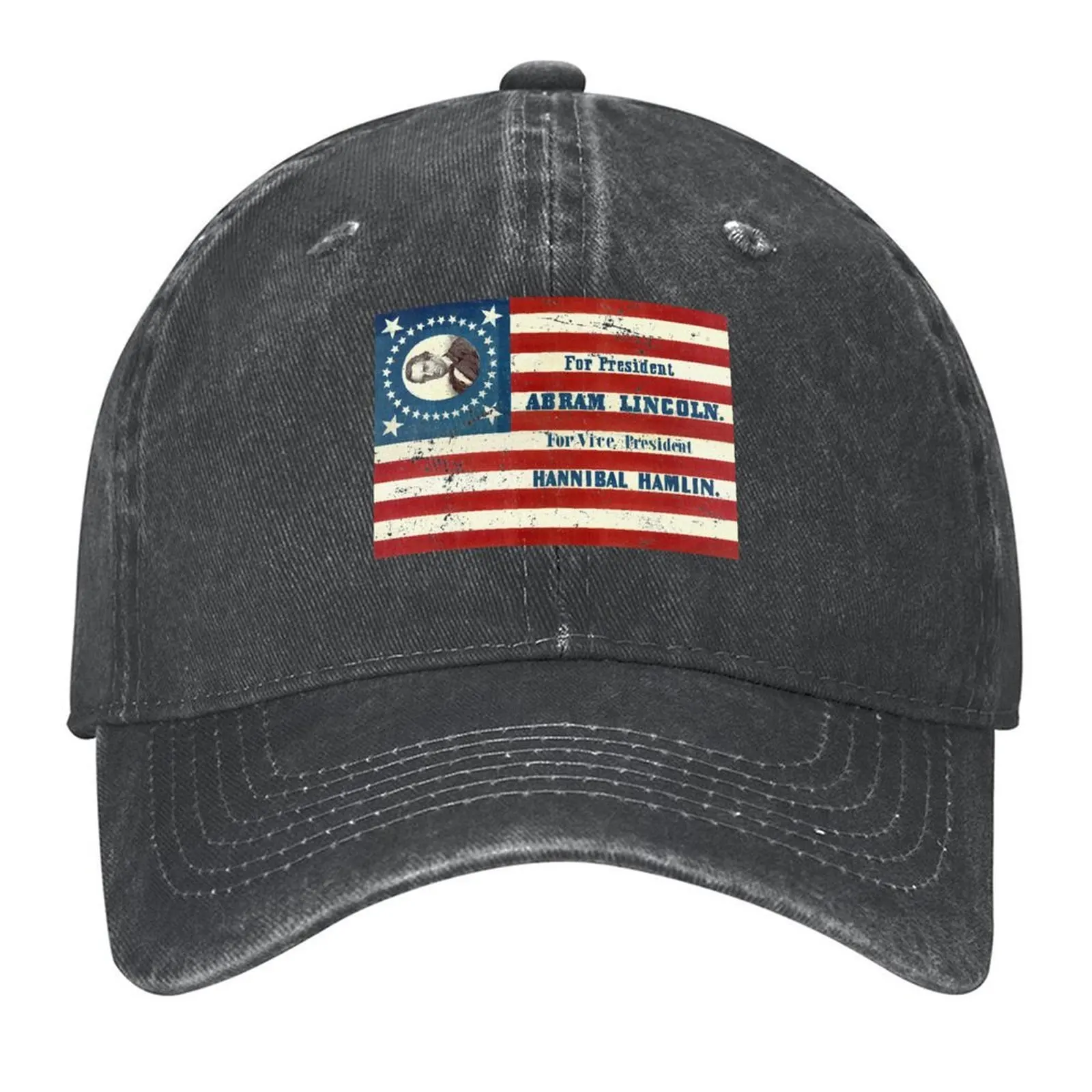

Abraham Lincoln For President Baseball Cap Hat Baseball Cap Beach Hood Golf Wear Women's Hats Men's