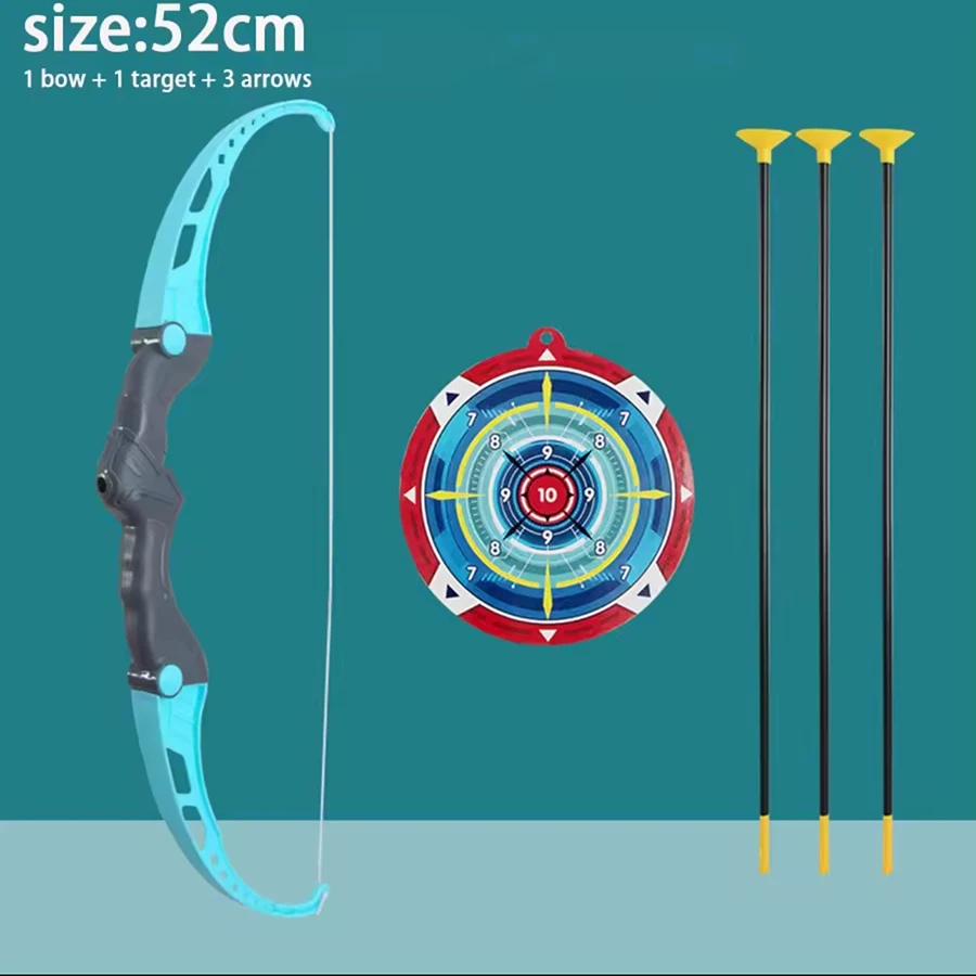 1pc52cm Pfeil und Bogen Kinder Spielzeug Outdoor Schießen Praxis Spielzeug mit Ziel Multiplayer Wettbewerb Sport Geburtstag Geschenk für Kind – Detail 8