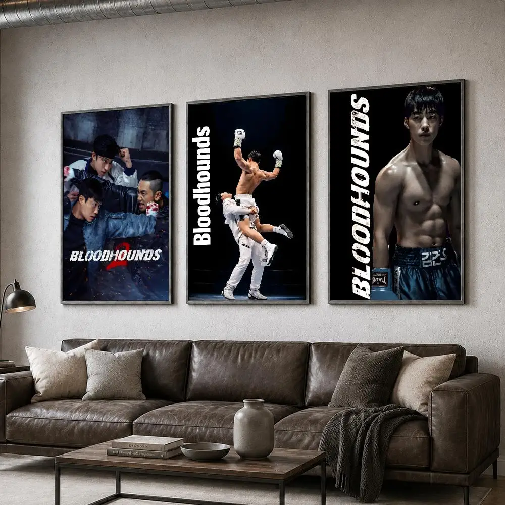 Series Bloodhounds Kdrama Action Crime Poster  PP Self Adhesive Home Garage Dorm Bar Wall Decor Aesthetic Retro Gift