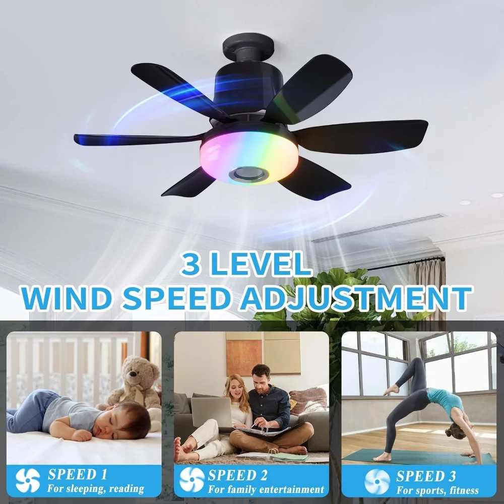 Ventilador de Teto LED com Mud - Smart Ceiling Fan avaliação e preço